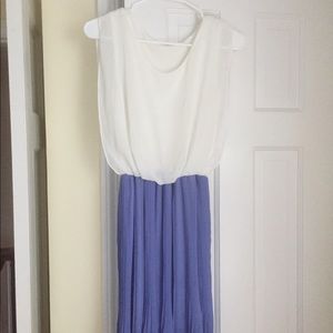 Two toned chiffon dress